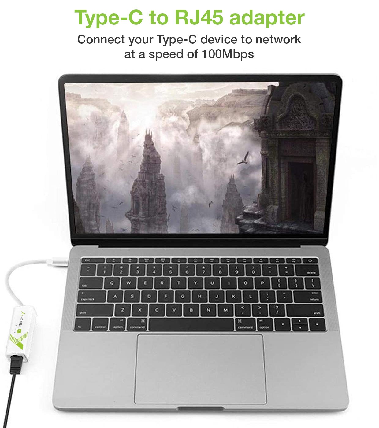 Adattatore Convertitore USB-C™ Ethernet Gigabit RJ45 Lan TECHLY - immagine 6