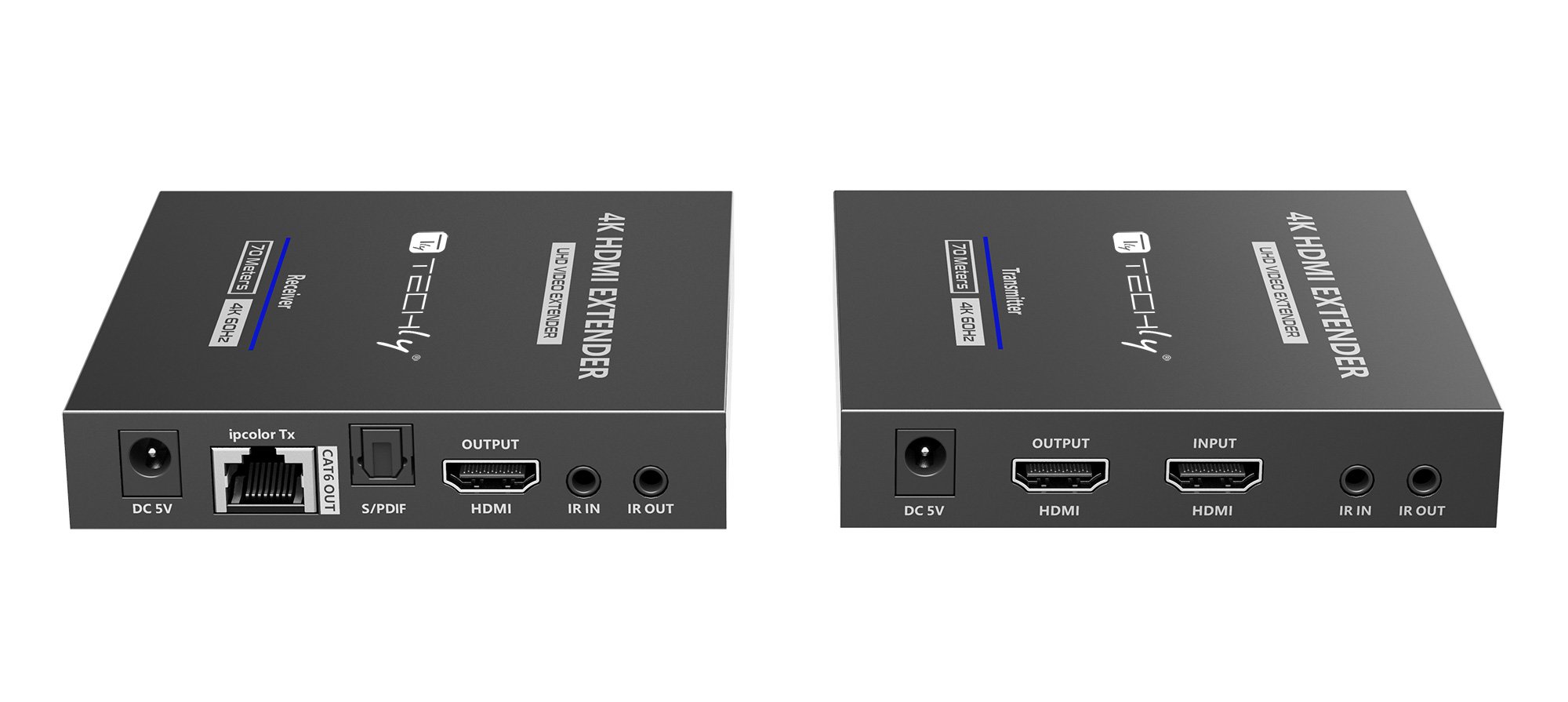 Amplificatore Ripetitore Extender HDMI 4K fino a 70m su Cavo Cat.6/6A/7 TECHLY - immagine 6