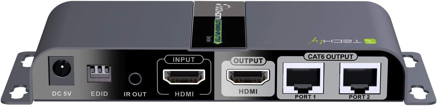 Extender Splitter HDMI 1x2 con IR su Cavo Cat. 6 fino a 40m TECHLY - immagine 5