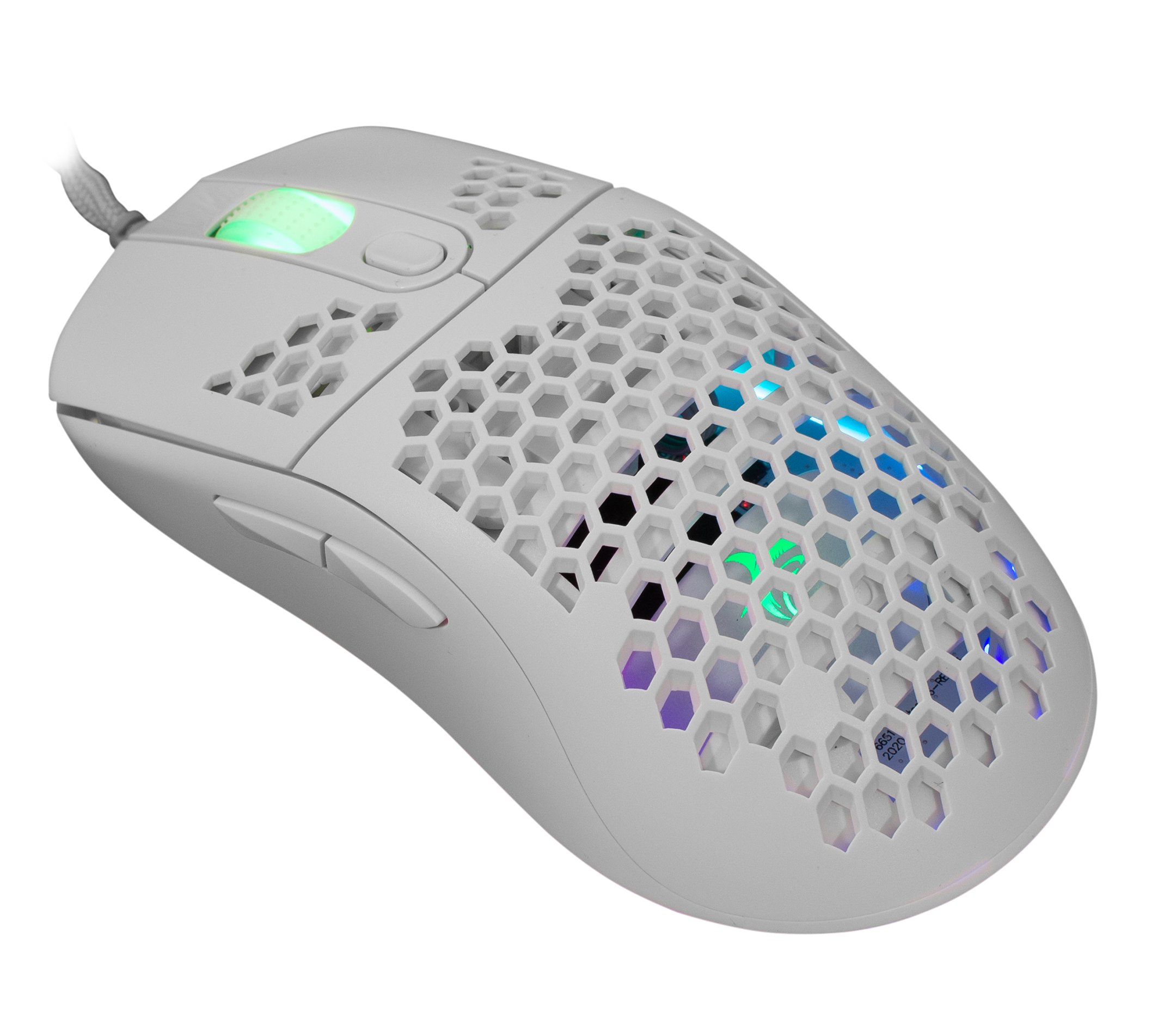 Gaming Mouse Galahad RGB 6400 6D dpi bianco WHITE SHARK - immagine 6