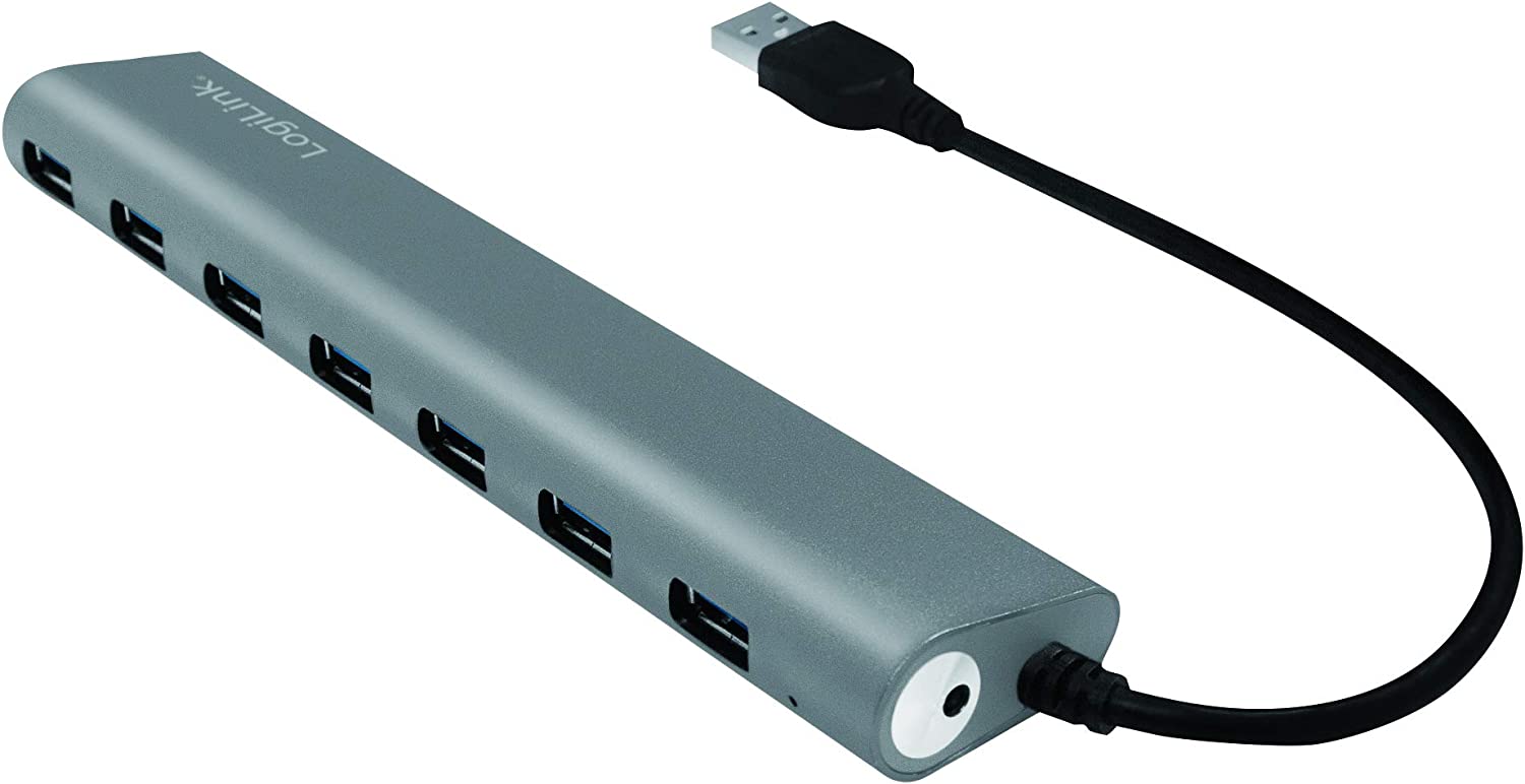Hub USB 3.0 SuperSpeed 7 porte Alluminio Silver LOGILINK - immagine 6