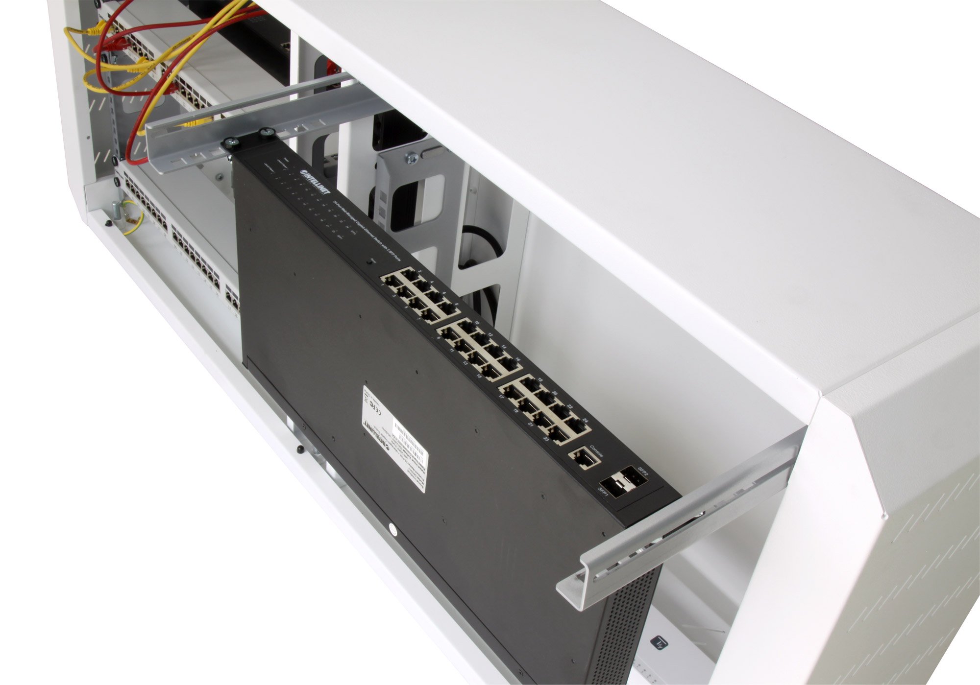 Armadio rack 19'' Ghost con porta grigliata Bianco TECHLY PROFESSIONAL - immagine 5