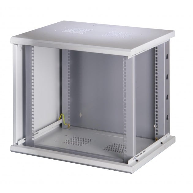 Armadio Rack 19'' a muro 16 unità sezione unica prof. 500mm Nero TECHLY PROFESSIONAL - immagine 6
