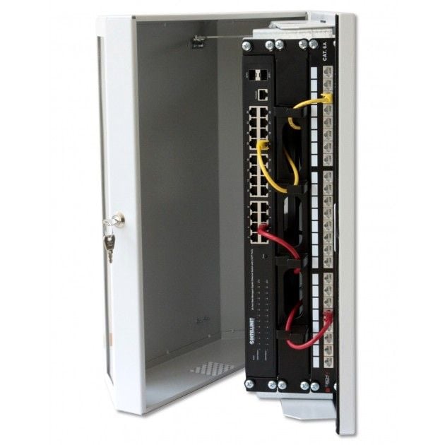 Armadio a muro 19'' 8 Unità Grigio TECHLY PROFESSIONAL - immagine 4