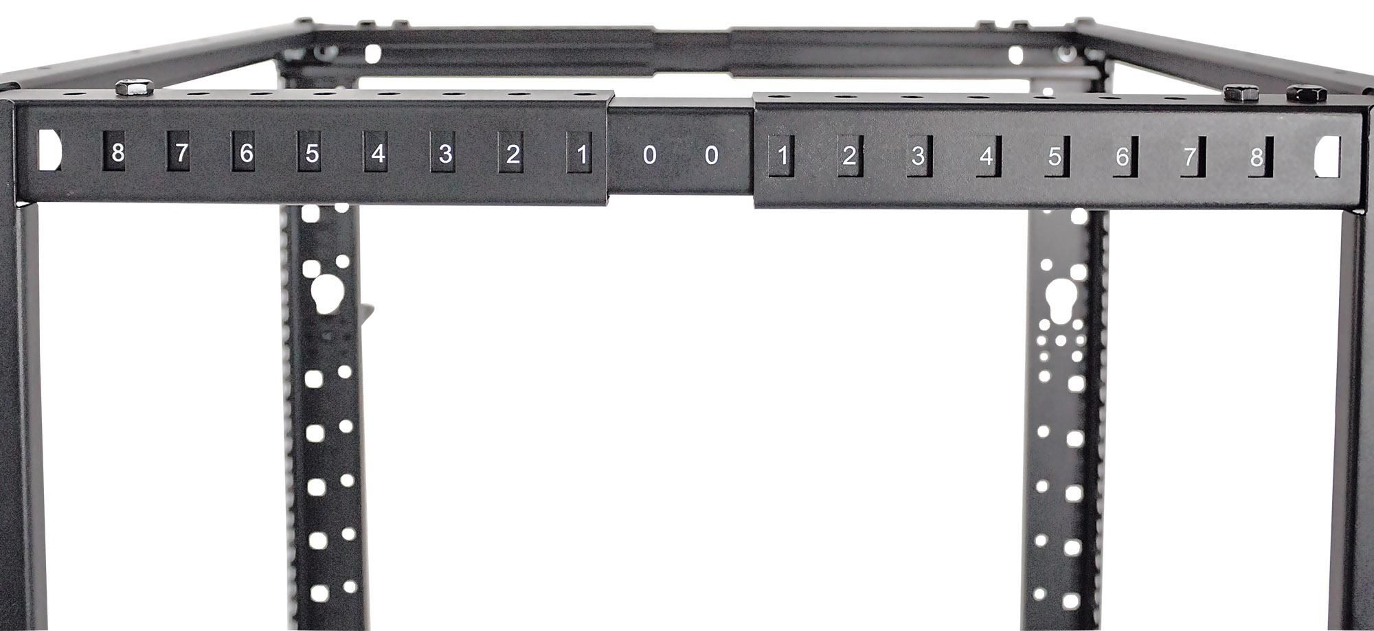 Open Frame Rack 19'' 4 Montanti 26U con profondità regolabile INTELLINET - immagine 6