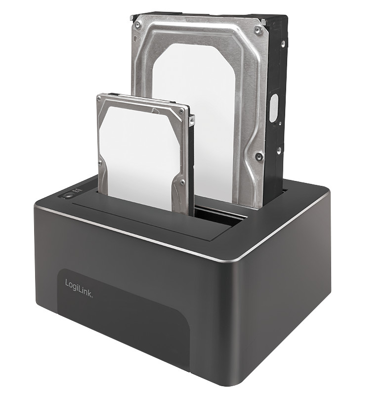 Docking Station USB3.0 Doppio Slot HDD/SSD SATA da 2.5''/3.5'' Nero LOGILINK - immagine 5