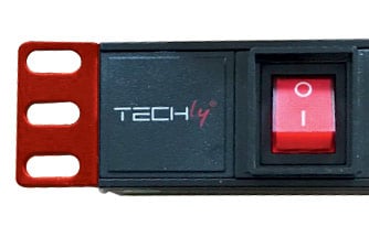 Multipresa 8 Posti da Rack 19'' con Interruttore Spina Italiana Cavo 3 metri 1U TECHLY PROFESSIONAL - immagine 6