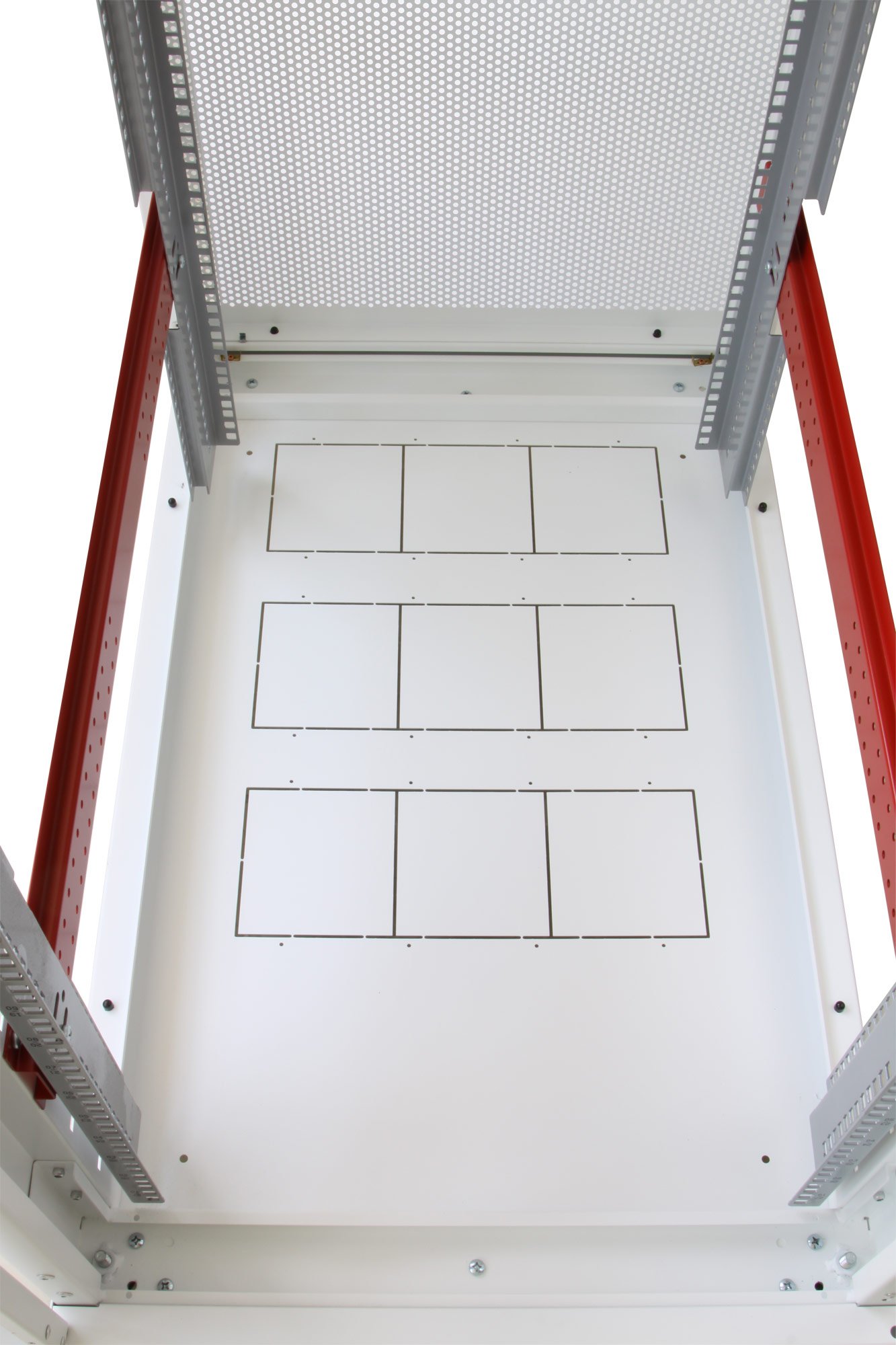 Armadio Server Rack 19'' 600x1000 27 Unita' Bianco serie IdealNET TECHLY PROFESSIONAL - immagine 6