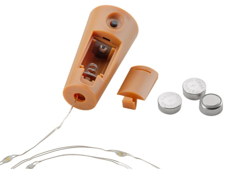 Strip 10 LED con Timer Bianco Caldo per Bottiglia GOOBAY - immagine 6