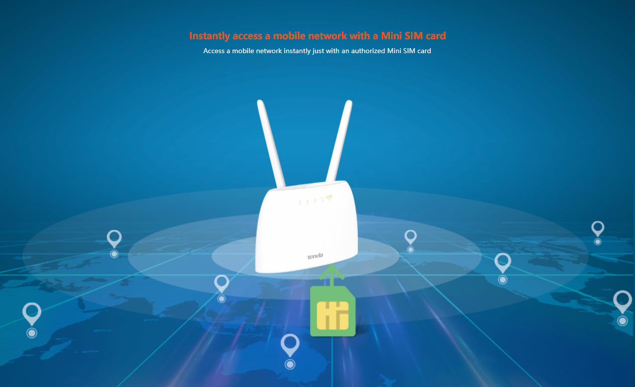 Router Wireless 300Mbps 4G VoLTE, 4G06 TENDA - immagine 6