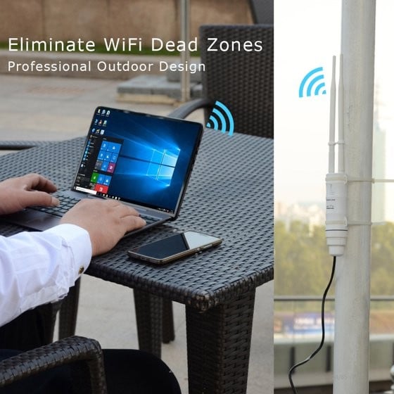 Ripetitore Esterno Wireless ad Alta Potenza N300 Antenne PoE WAVLINK - immagine 6