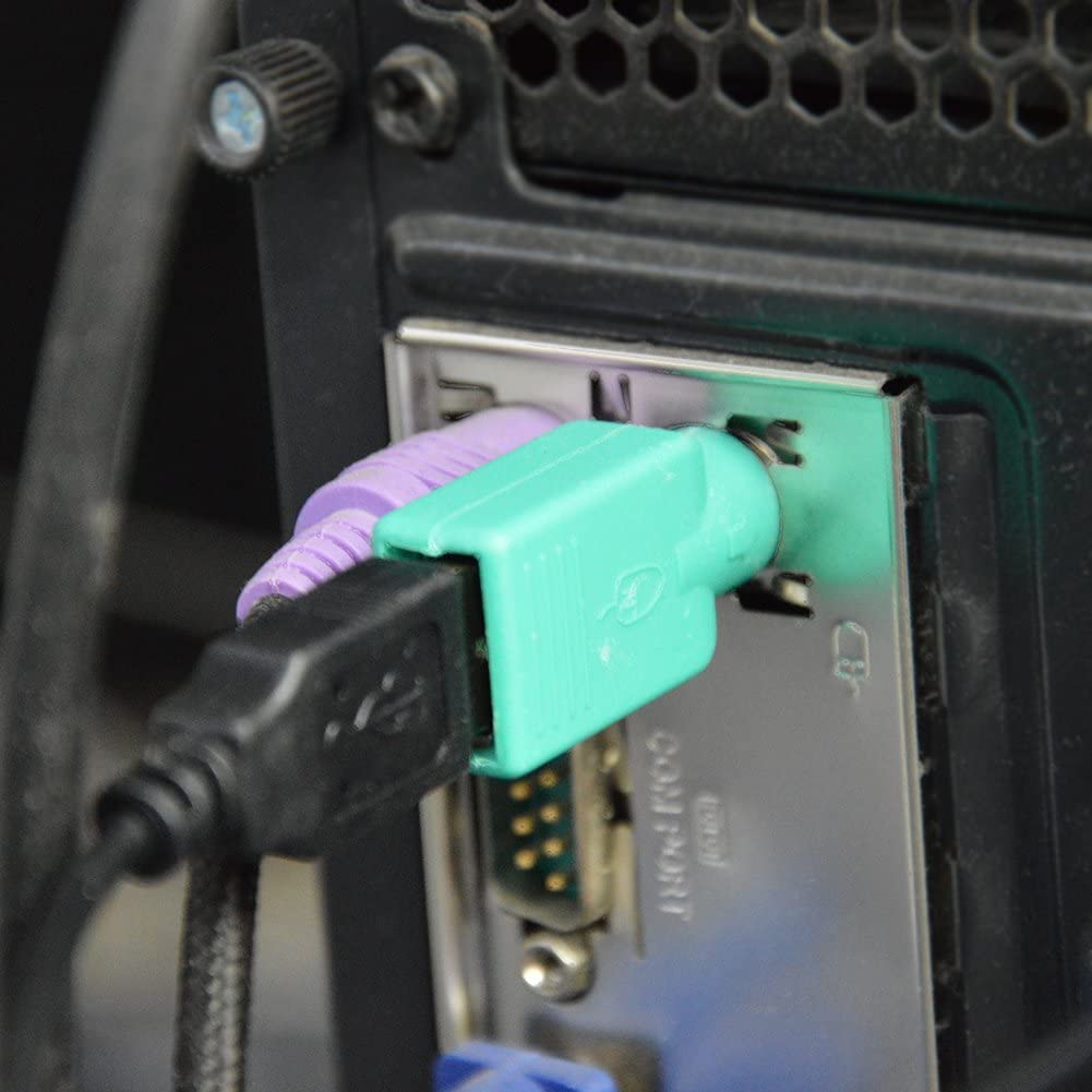 Adattatore Convertitore PS2 Maschio USB A Femmina per Tastiera e Mouse GOOBAY - immagine 6