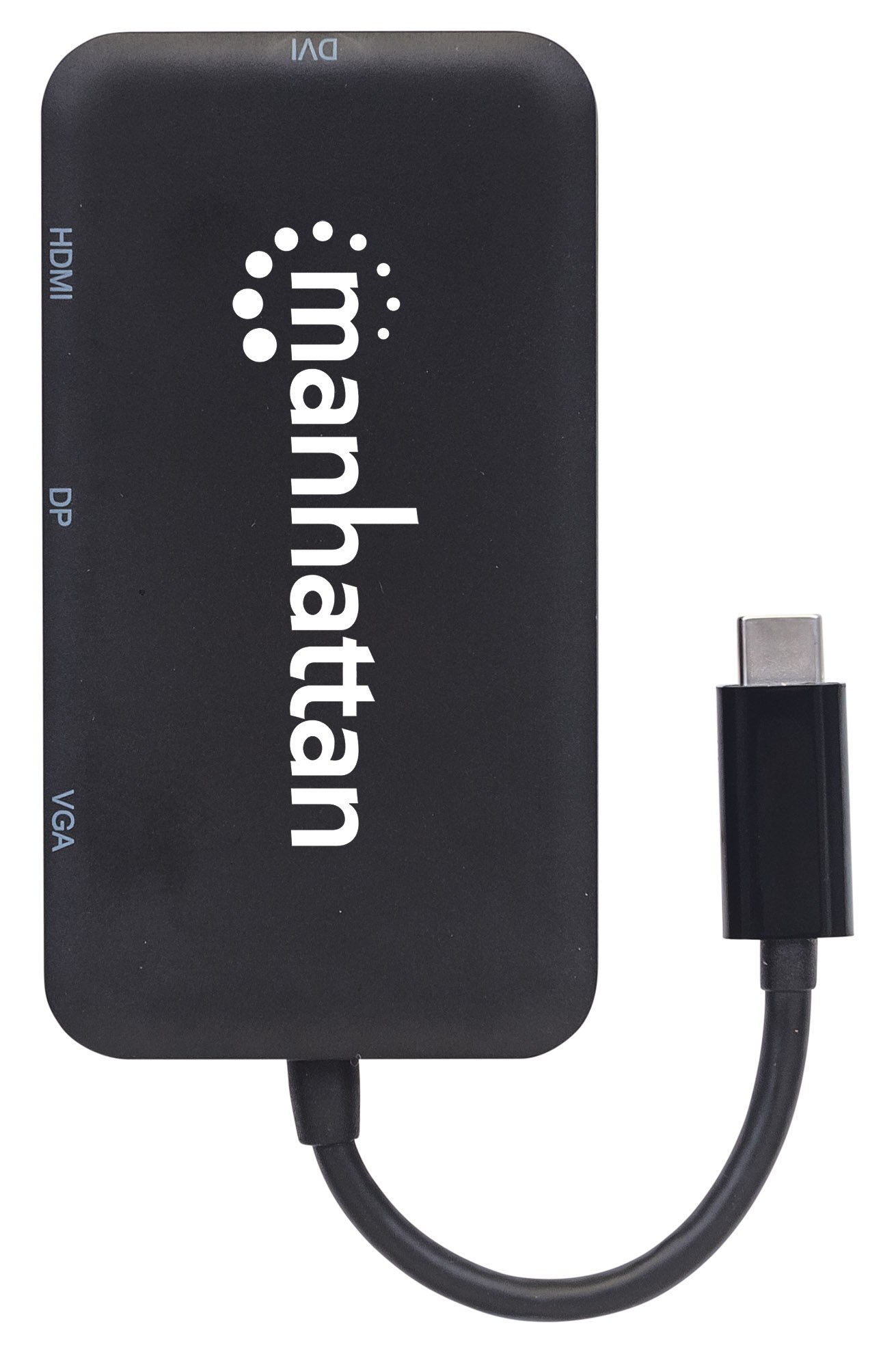 Adattatore Convertitore USB-C™ 4 in 1 a DP/HDMI/DVI/VGA Nero MANHATTAN - immagine 6