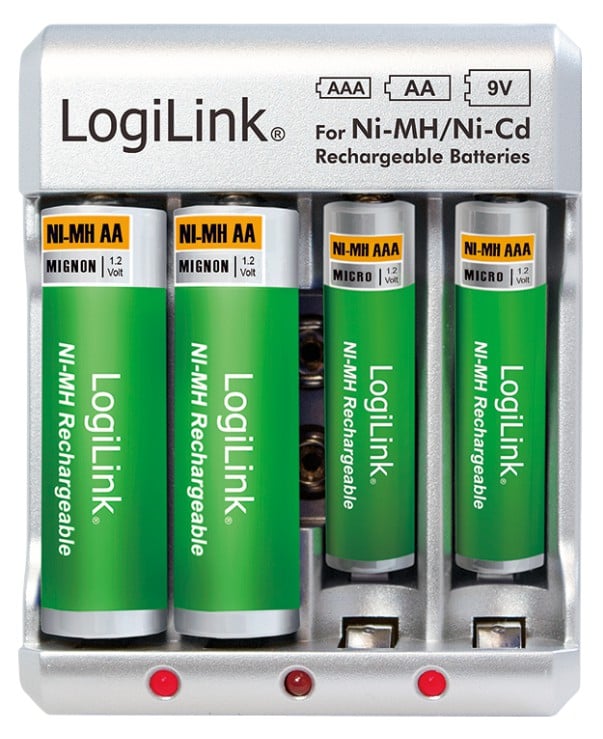 Caricabatterie per AA / AAA / 9V Ni-MH / Ni-Cd LOGILINK - immagine 5
