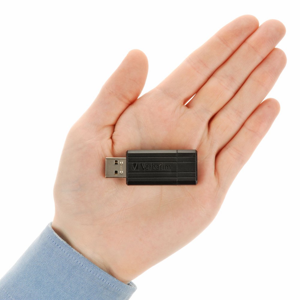 Memoria USB 2.0 PinStripe da 128Gb Colore Nero VERBATIM - immagine 6
