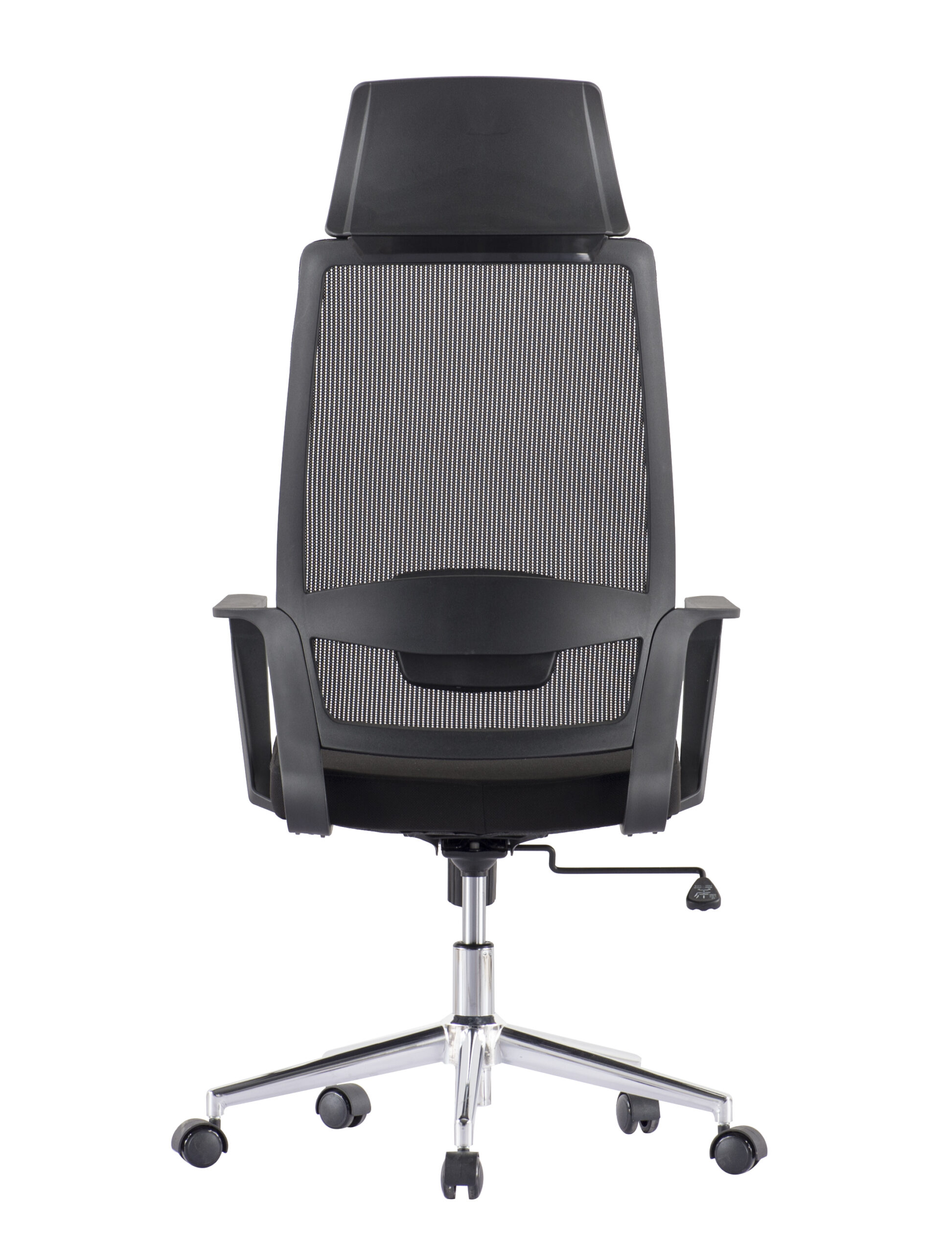 Sedia per Ufficio con Schienale Alto e Base Cromata Nero TECHLY - immagine 6