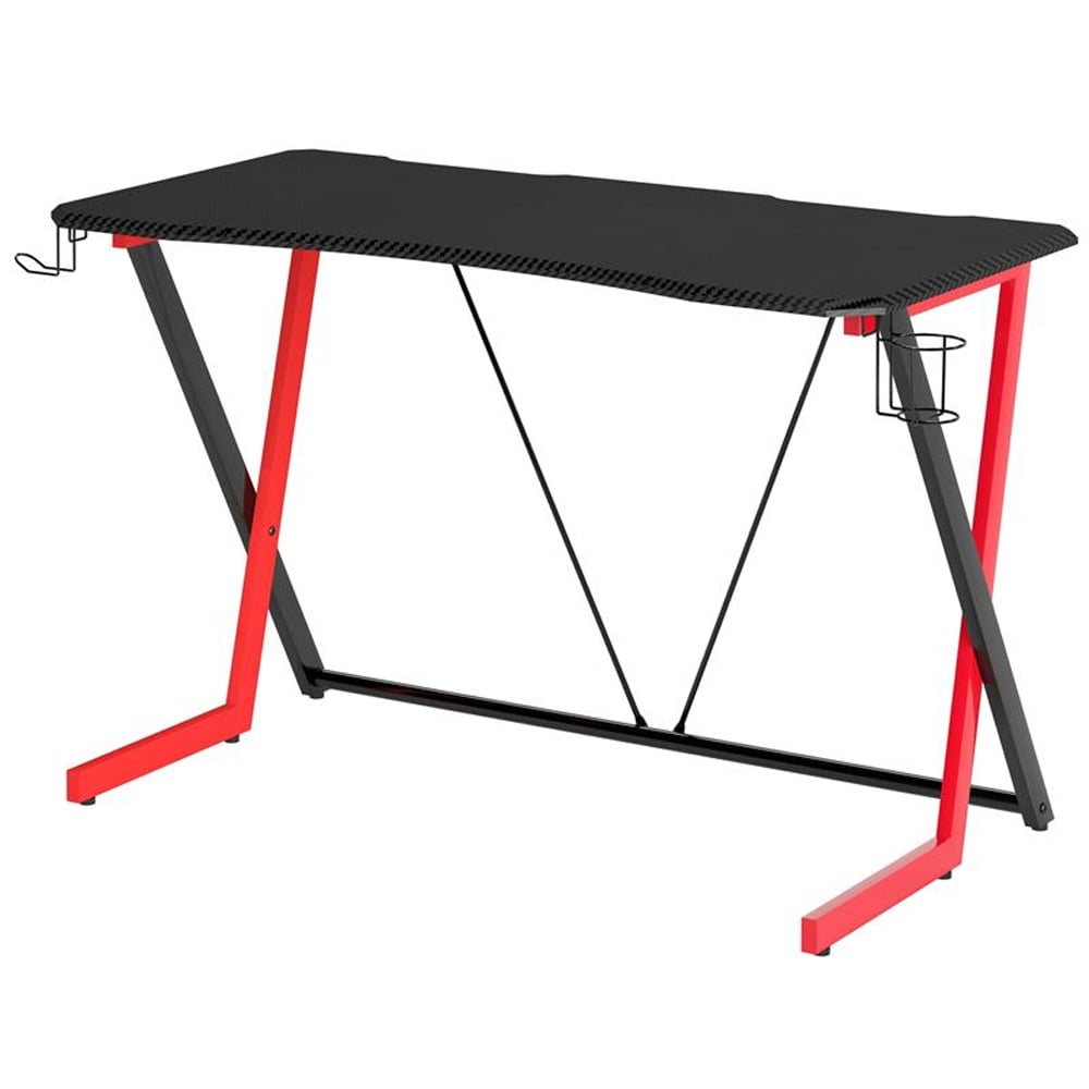 Scrivania Gaming Ergonomica Tavolo Gioco con Porta Bicchiere e Cuffie TECHLY - immagine 6