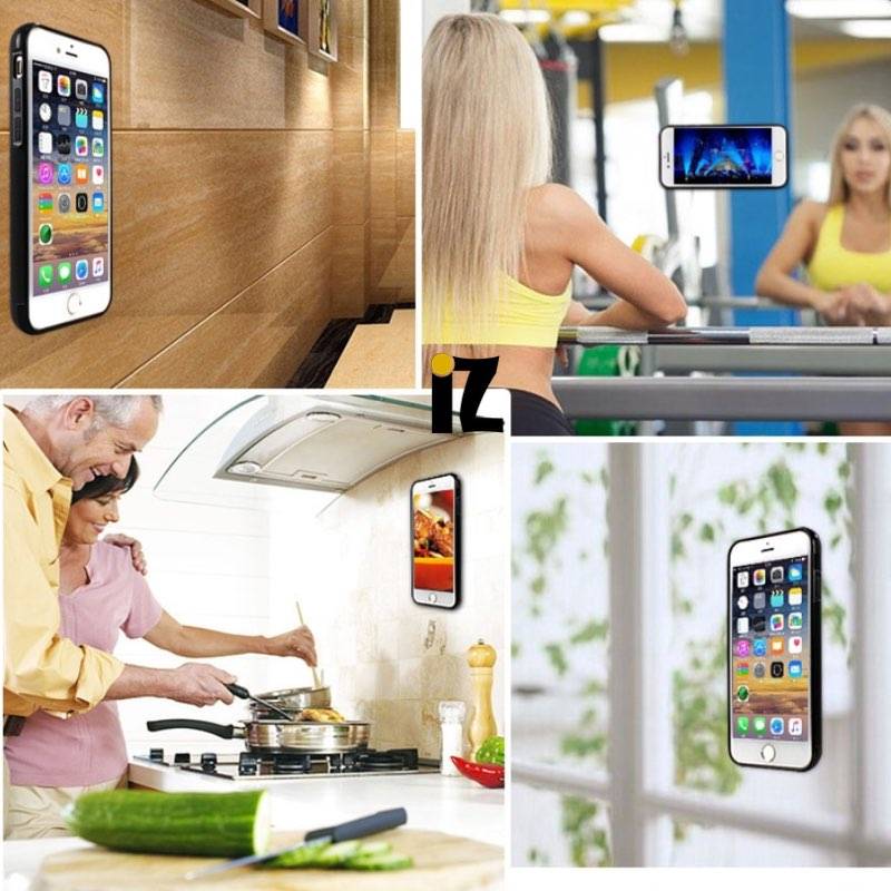 Supporto Smartphone Universale Adesivo Grip Phone con Stand Nero FONTASTIC - immagine 6