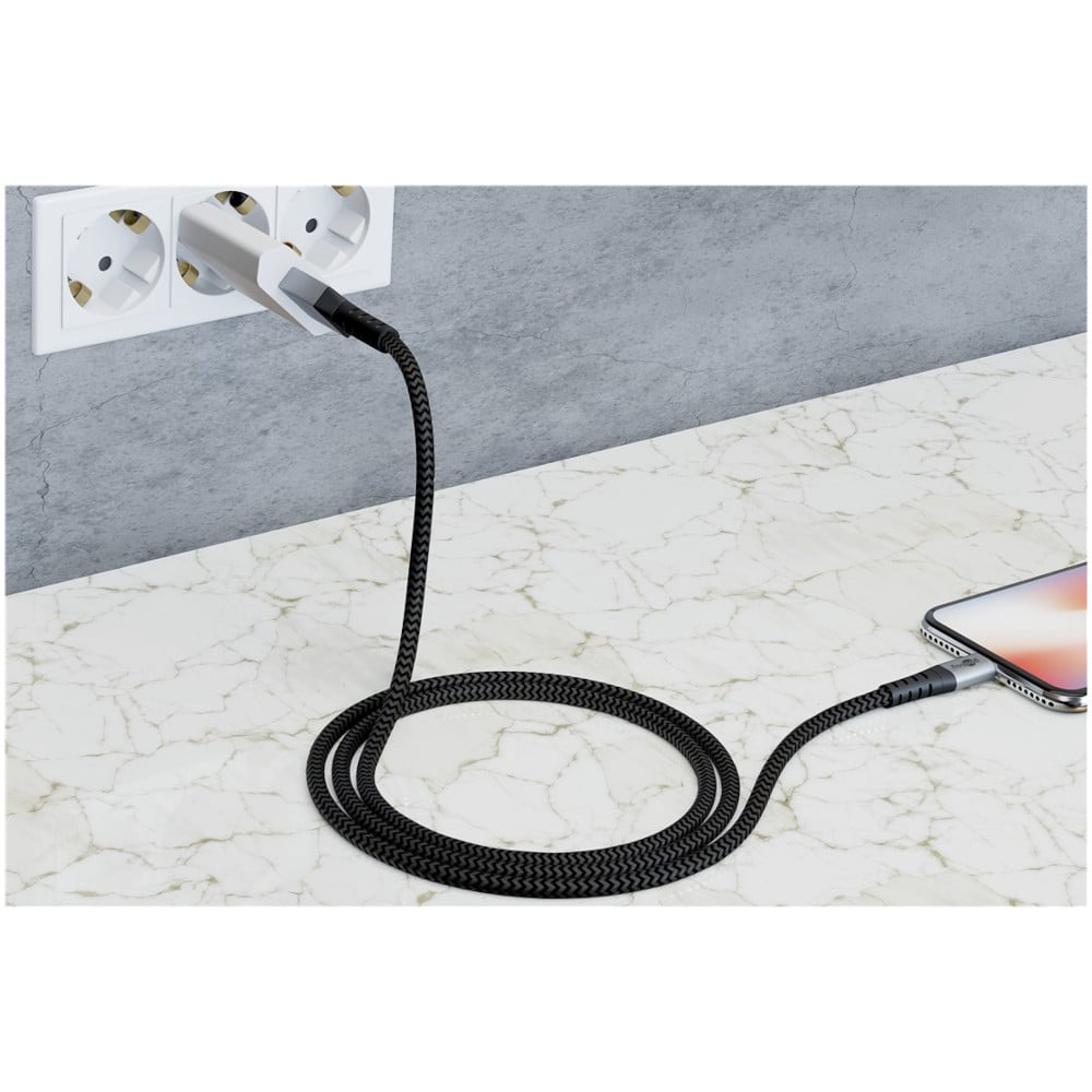 Cavo Apple Lightning 8 Pin a USB tipo A 2m Grigio GOOBAY - immagine 6