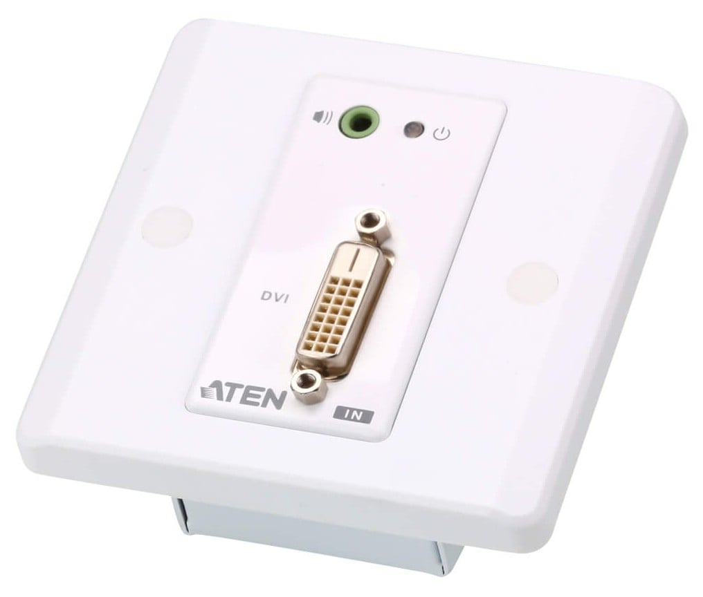 Estensore DVI/Audio Cat5 con piastra a parete 1920x1200 a 40m, VE607 ATEN - immagine 6
