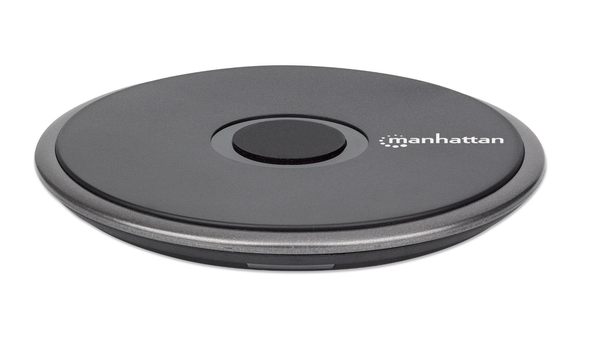 Pad di Ricarica Wireless Veloce 10W Nero MANHATTAN - immagine 6