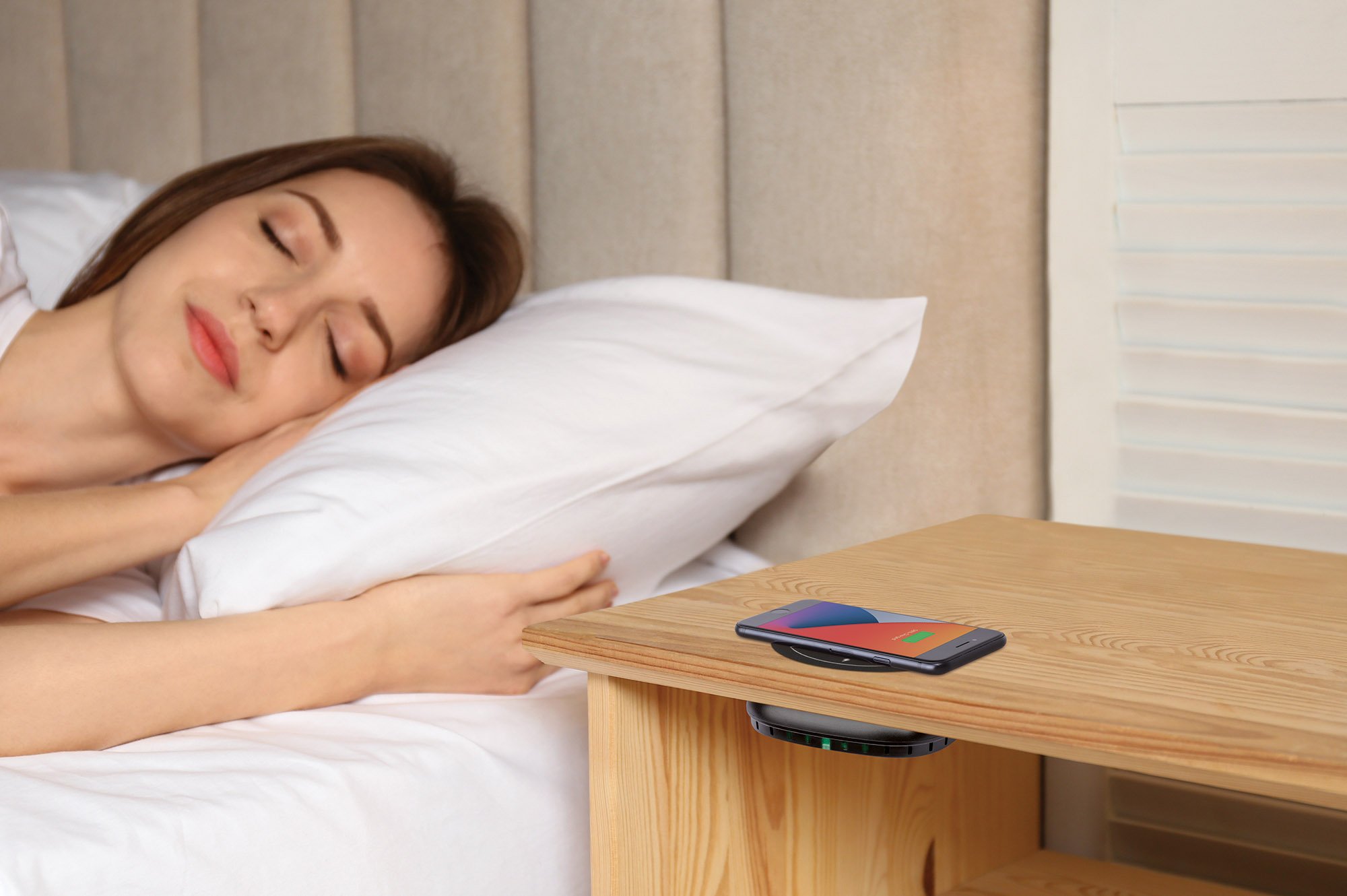 Caricatore Wireless Rapido da Sotto Scrivania 10W MANHATTAN - immagine 6