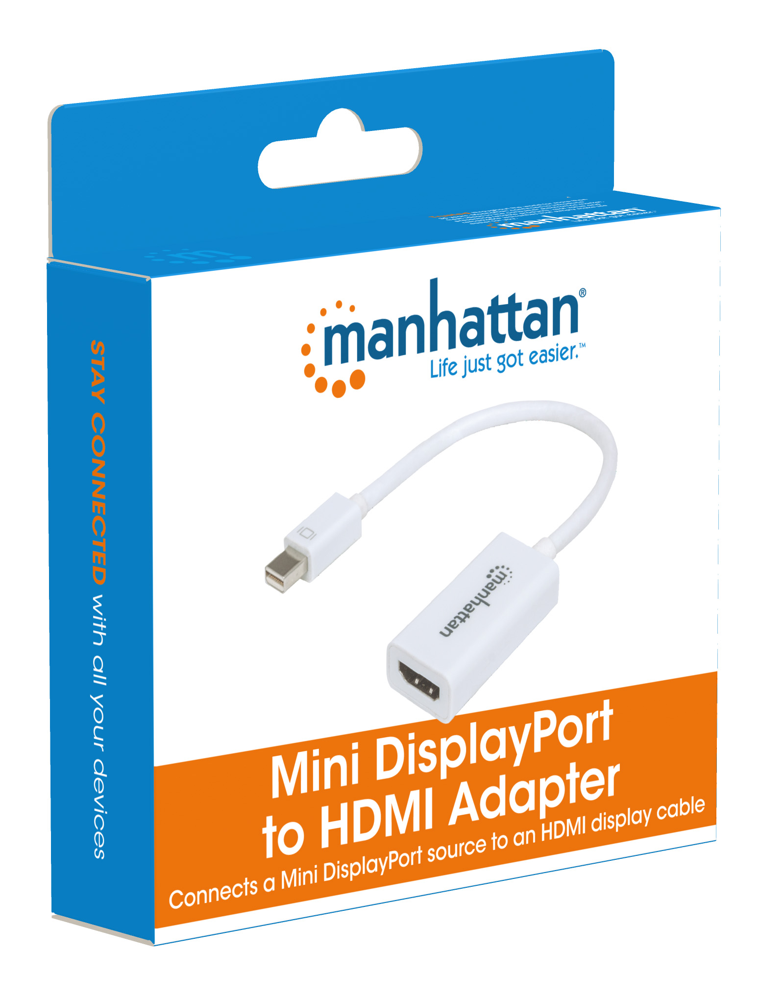 Adattatore Mini DisplayPort a HDMI Passivo Bianco MANHATTAN - immagine 6