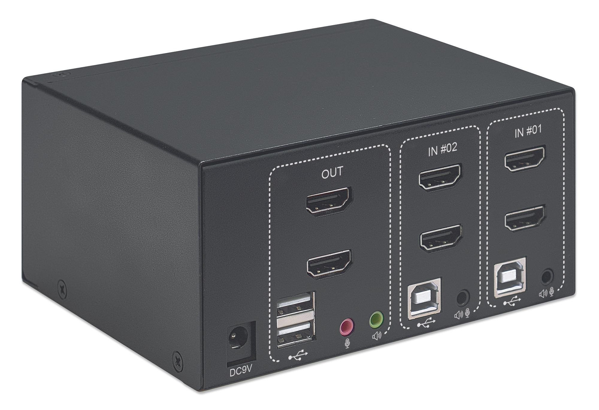 Switch KVM HDMI 2 porte Doppio monitor MANHATTAN - immagine 6