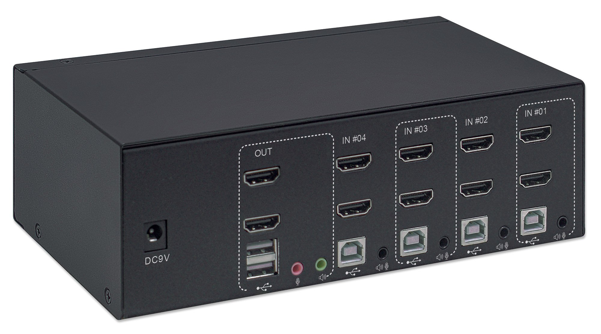 Switch KVM HDMI 4 porte Doppio monitor MANHATTAN - immagine 6