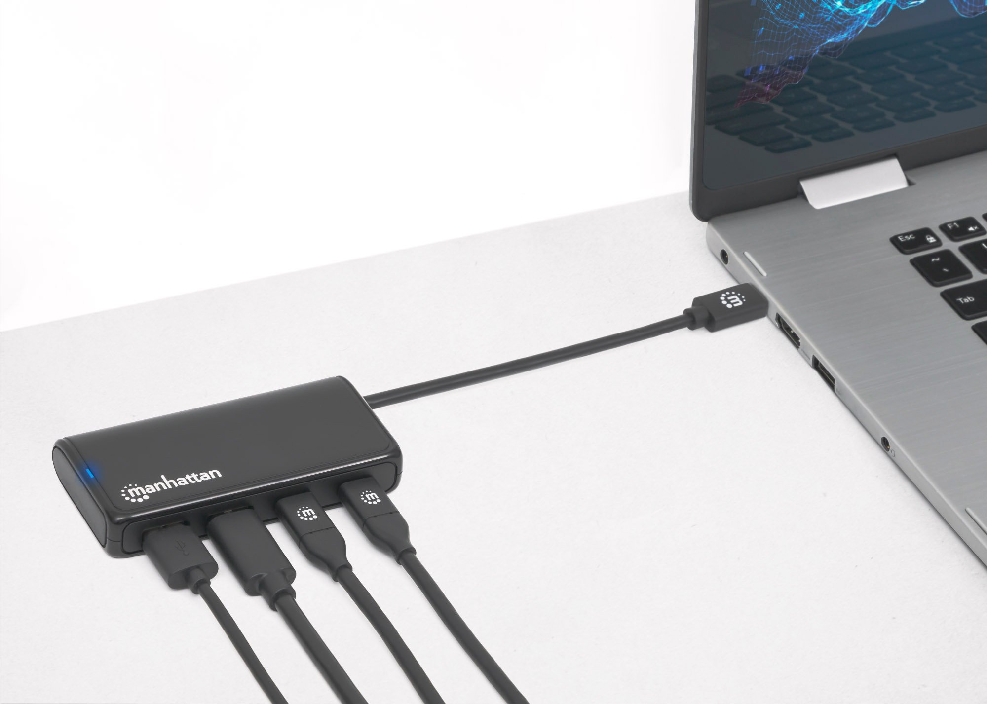 Hub USB-C™ 3.2 Gen 1 a 4 porte MANHATTAN - immagine 6