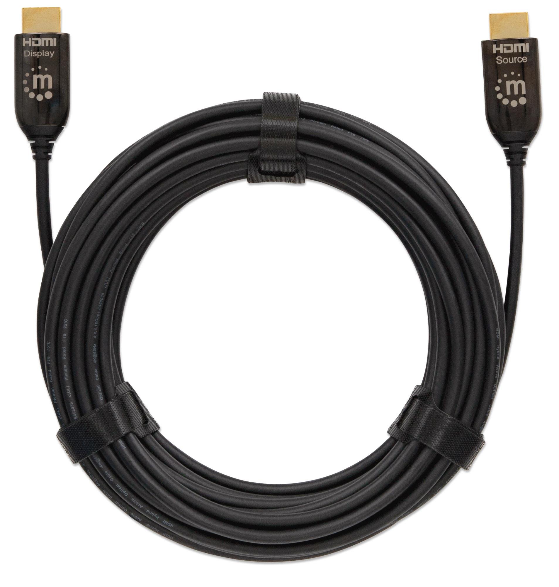 Cavo Plenum-Rated HDMI Attivo in Fibra Ottica 10m MANHATTAN - immagine 6