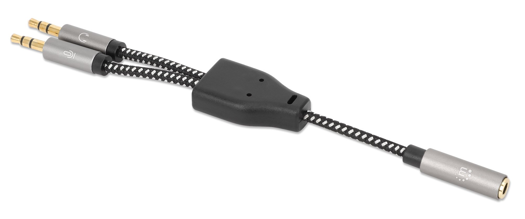 Cavo Adattatore per Cuffie con Splitter Audio Stereo AUX MANHATTAN - immagine 5