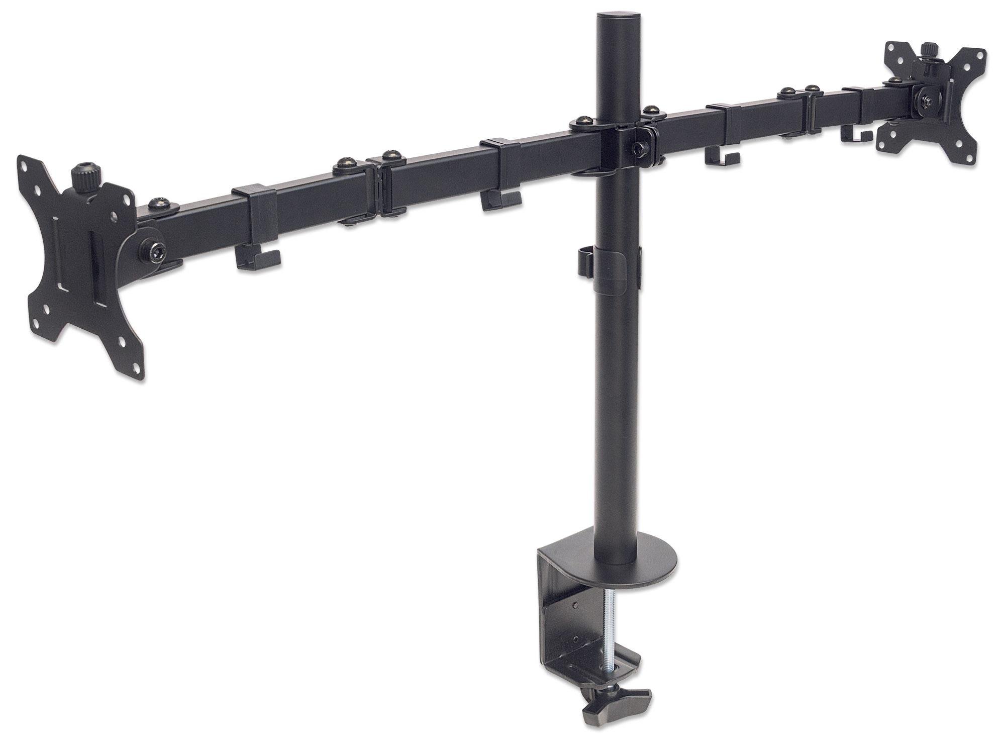 Supporto da Scrivania per 2 Monitor 13-32'' con Morsetto MANHATTAN - immagine 6