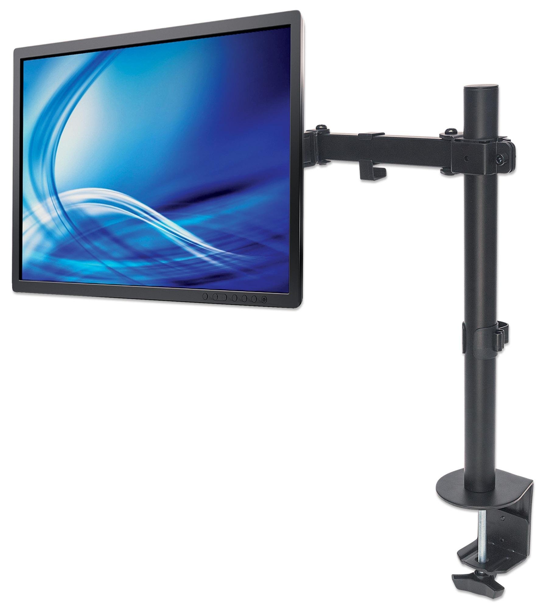Supporto da Scrivania per Monitor 13-32'' Doppio Snodo di Regolazione MANHATTAN - immagine 6