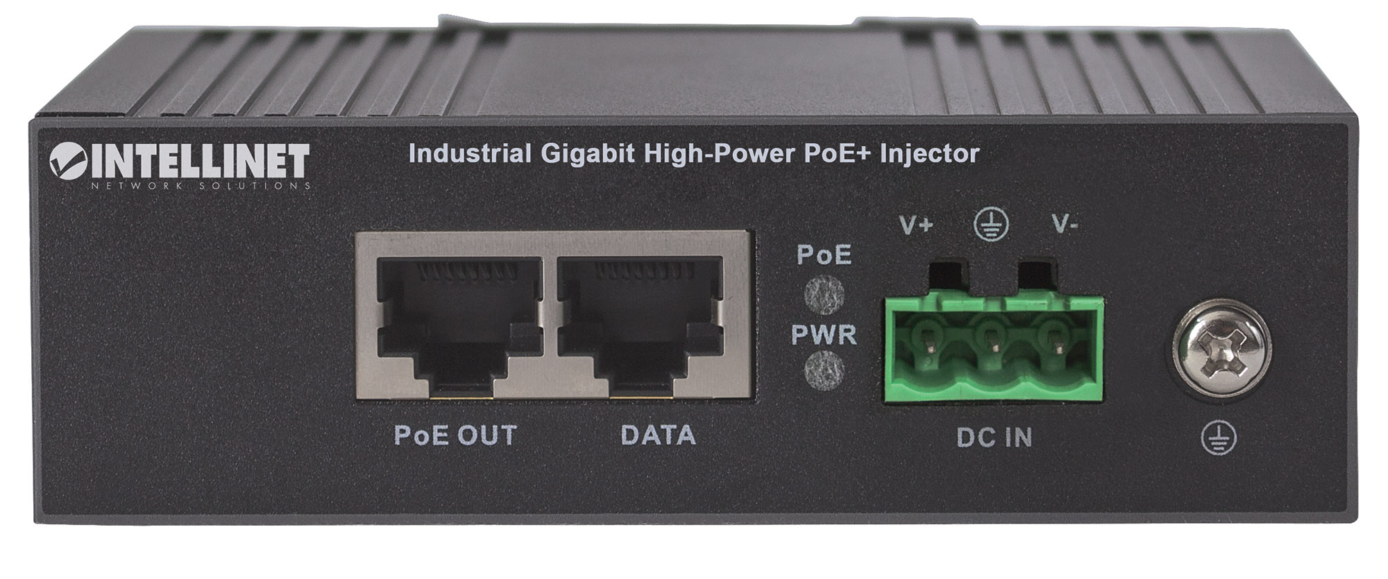 Iniettore Industriale per Guida DIN Gigabit High-Power PoE+ 30W INTELLINET - immagine 6