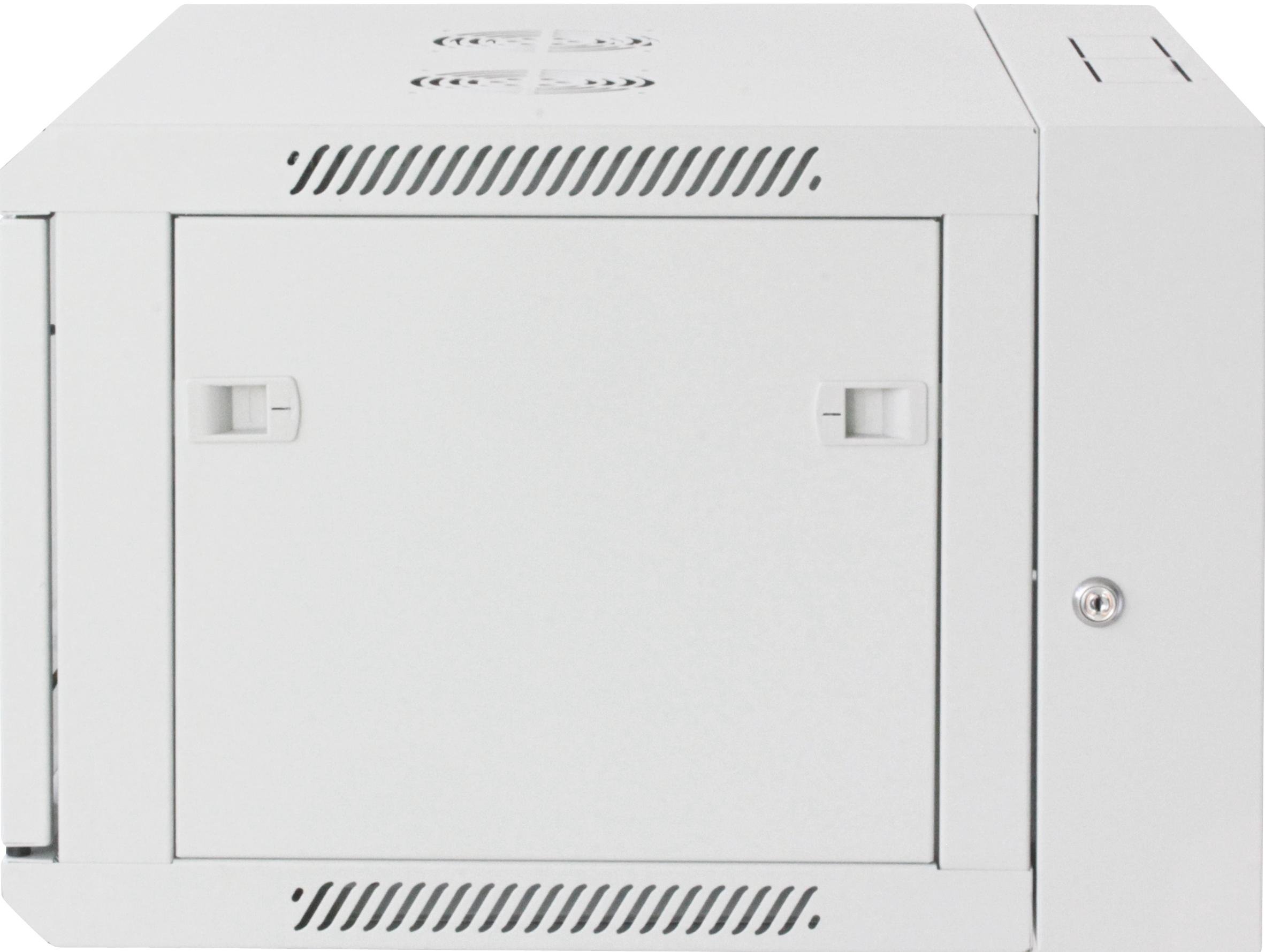 Armadio Rack 19'' a muro 9 unità due sezioni Grigio INTELLINET - immagine 6
