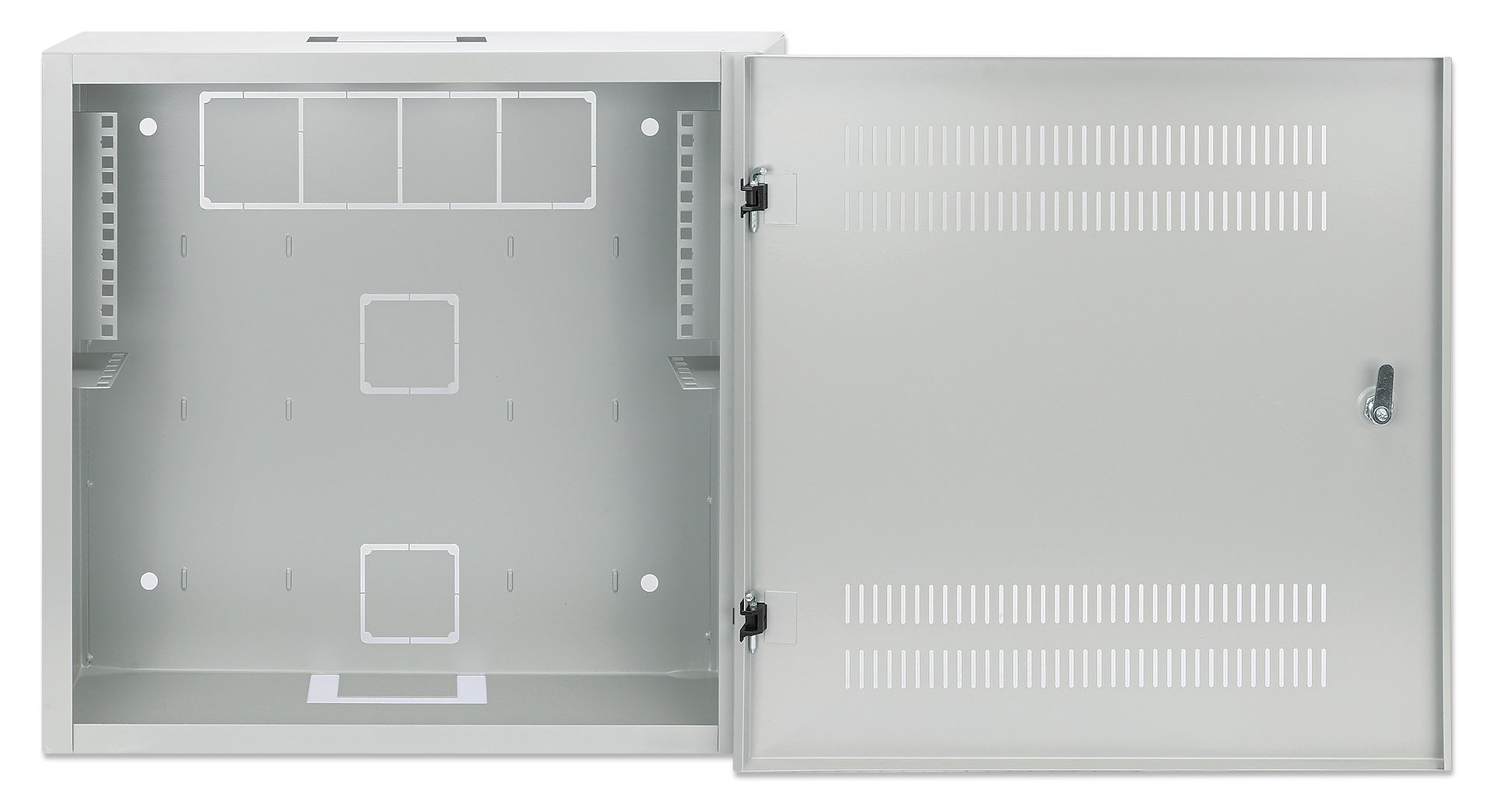 Armadio 19'' a muro a basso profilo con montanti orizzontali 4U e verticali 2U INTELLINET - immagine 6