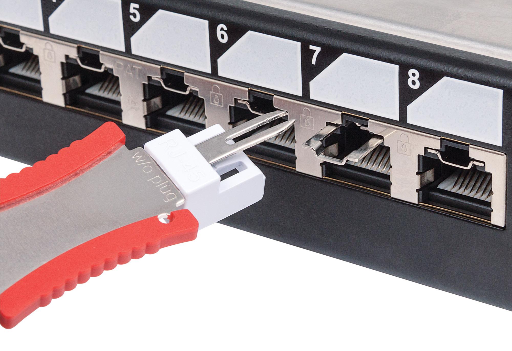 Pannello Patch 24 Posti 19'' Cat.6 S/FTP con Bloccaggio INTELLINET - immagine 6