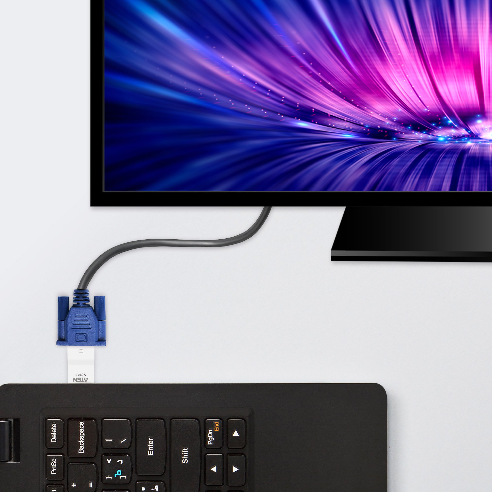 Mini adattatore da HDMI a VGA, VC810 ATEN - immagine 5