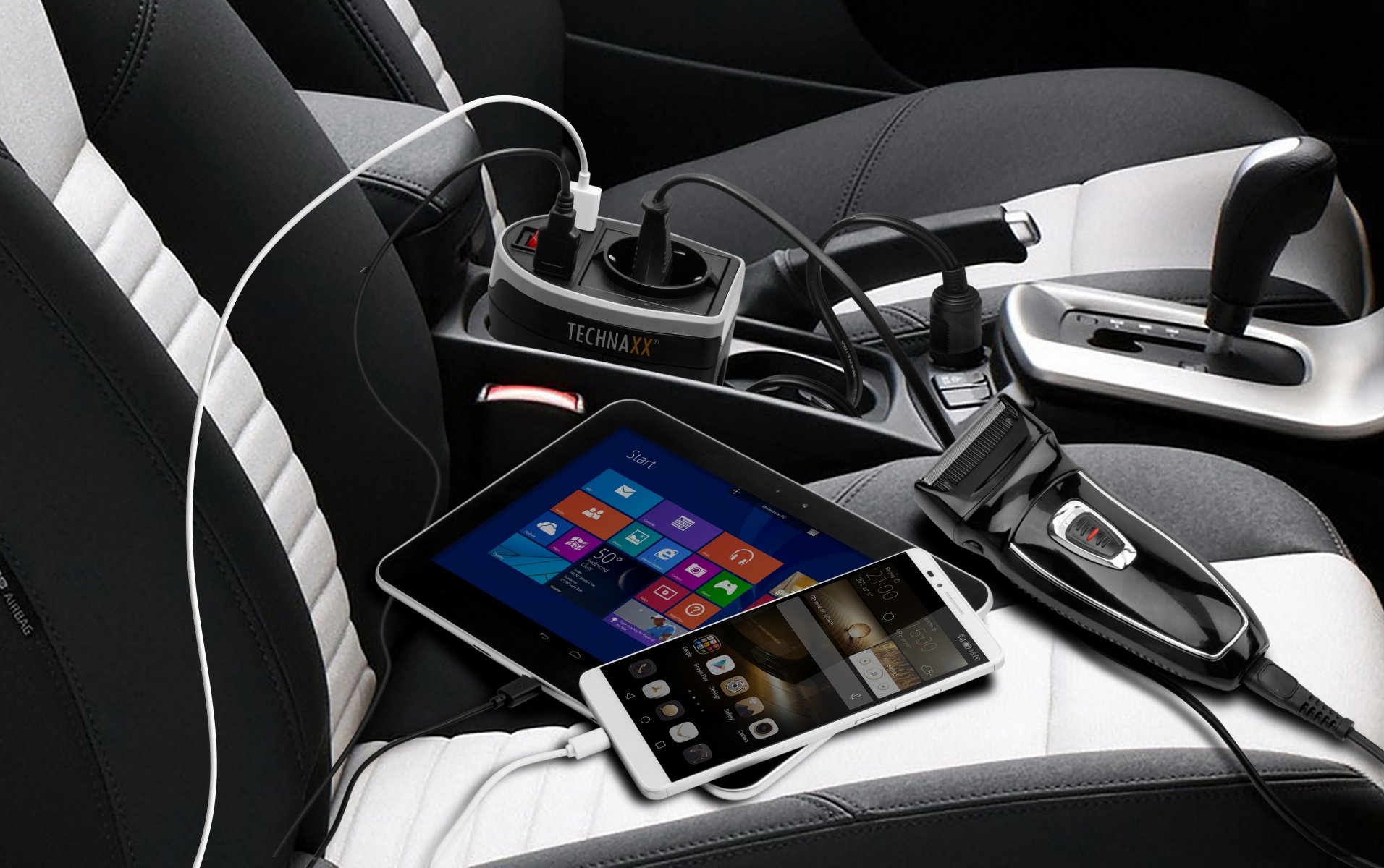 Power Inverter con 2 porte USB, TE-13 TECHNAXX - immagine 6