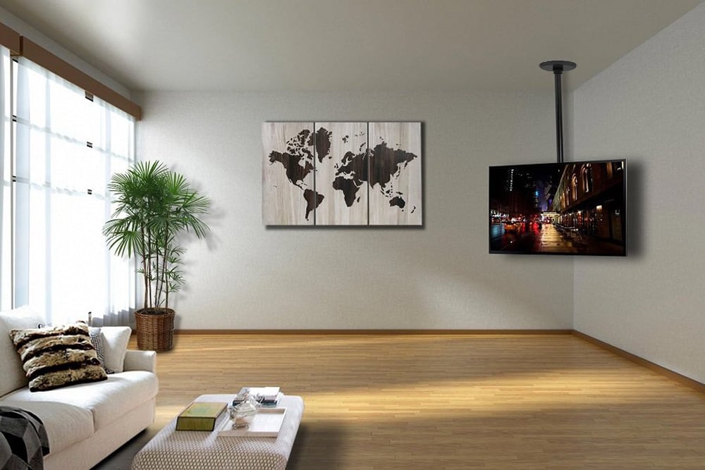 Staffa telescopica per installazione TV LED/LCD a soffitto TECHLY - immagine 6