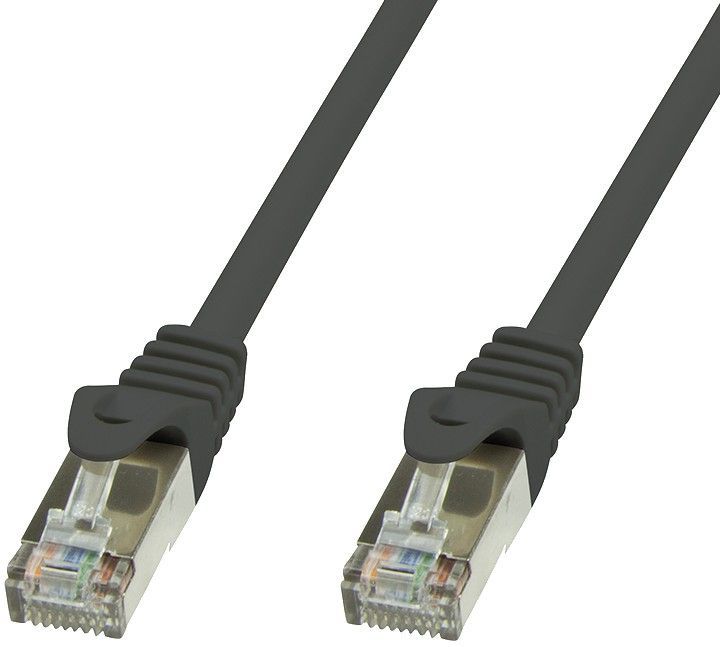 Cavo di rete Patch in rame Cat.6 Nero SFTP LSZH 1m TECHLY PROFESSIONAL