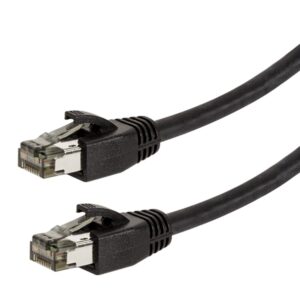 Cavo di Rete Patch in Rame Cat. 8.1 SFTP LSZH 0,5 m Nero LOGILINK