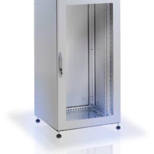 Armadio rack 19'' a pavimento 42U grigio IP55 porta vetro prof. 800 mm TECHLY PROFESSIONAL