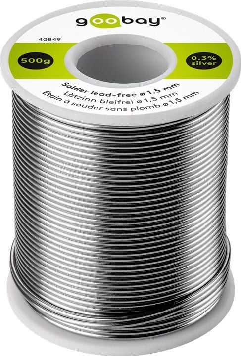 Stagno in Rotolo per Saldatura diam. 1.5 mm 500gr GOOBAY