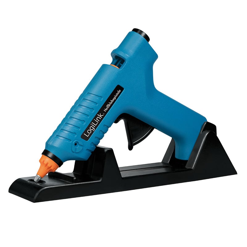 Pistola per Colla a Caldo Wireless, 80W, con supporto, blu LOGILINK