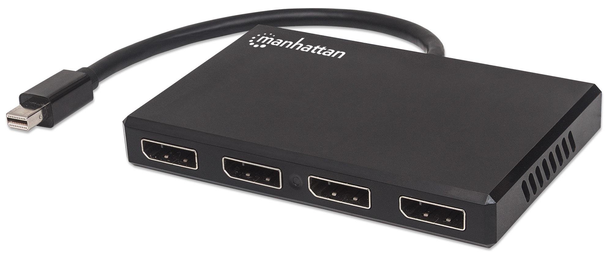 Splitter Hub Mini DisplayPort a 4 porte DisplayPort con MST MANHATTAN