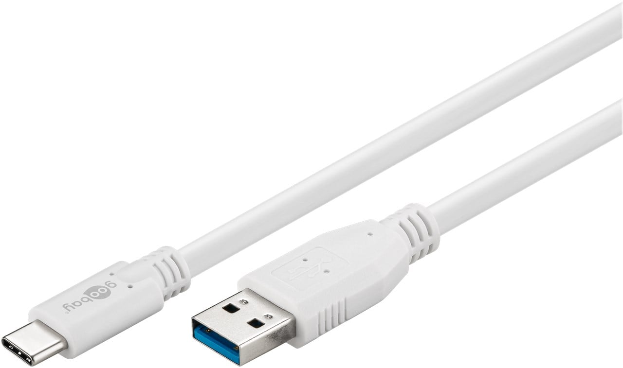 Cavo USB3.0 A Maschio USB-C™ Maschio 1m Bianco GOOBAY