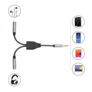 Cavo Adattatore Sdoppiatore Audio per Cuffie Stereo AUX 15 cm MANHATTAN