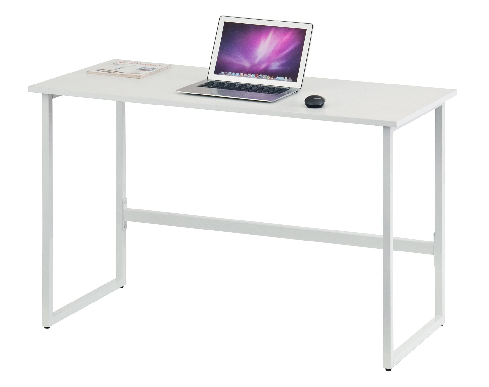 Scrivania per Computer dal Design Moderno per Casa e Ufficio Bianco TECHLY